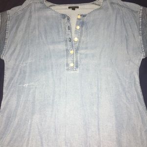 J. Crew chambray tunic- size L